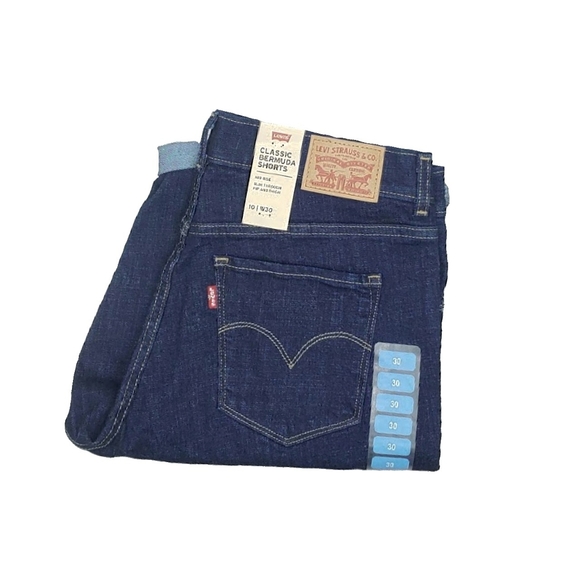 NWT Levis Womens Classic Mid Rise Bermuda Shorts - Picture 12 of 13